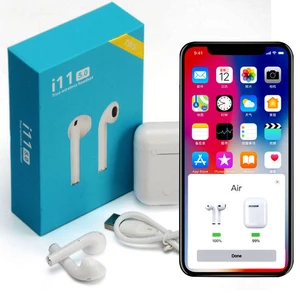 Factory Wholesale I11 Headphone Headsets Tws Mini Siri Dual Call Tws V5.0 Bluetooth Noise Reduction  Hands-Free Call Earphone