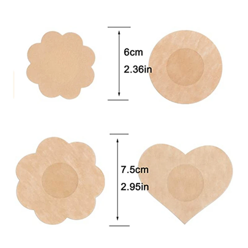 

Sexy Disposable Adhesive Breast Nipple Cover Sticker Bra Pad Patch Disposable Breathable Satin Nipple Cover, Beige,black,blue,red