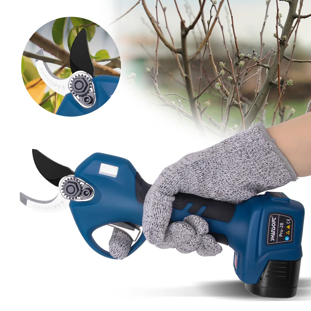 

16.8V Cordless Pruner Lithium-ion Pruning Shear Efficient Electric Scissors Bonsai Electric Tree Branches garden tools Pru28