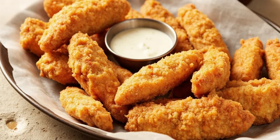 Cumin and chili powder seasoned chicken fingers
