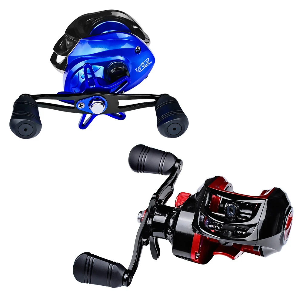 

18+1 Ultra Smooth Baitcasting Reel 10KG Max Drag 10+1 Ball Bearings 7.2:1 High Speed Gear Ratio Fishing Coil