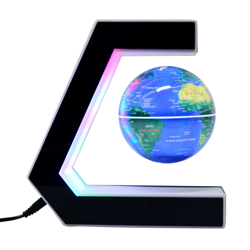 

Levitating floating Globe with World MapMagnetic Rotation Float Globe with Colorful Led Light