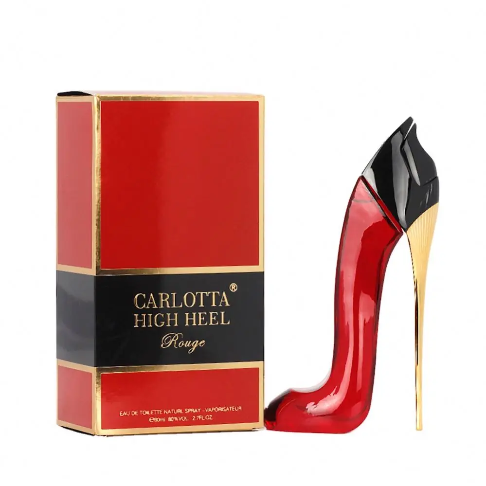 

Luxury High Heel Fragrance De Marca Original Women Importados Perfume, Red