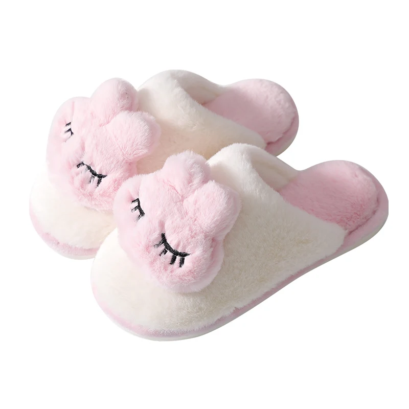 

Home Women Slides Warm Cross Soft Plush Furry Faux Rabbit Fur Slippers Women, Optional