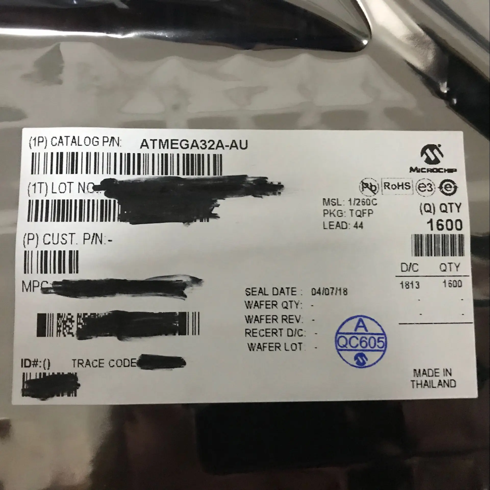 原装库存 ic 零件 atmega32a-au