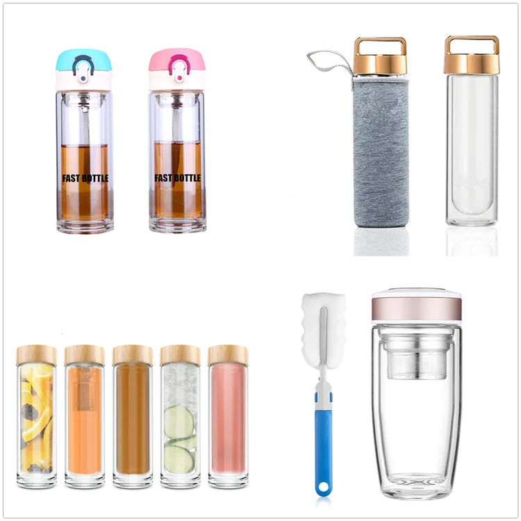 Cheap Price Single Wall Water Smoothie Juicer and Beverage Glasses 18oz Glass Water Bottles with Airtight Screw Top Lids