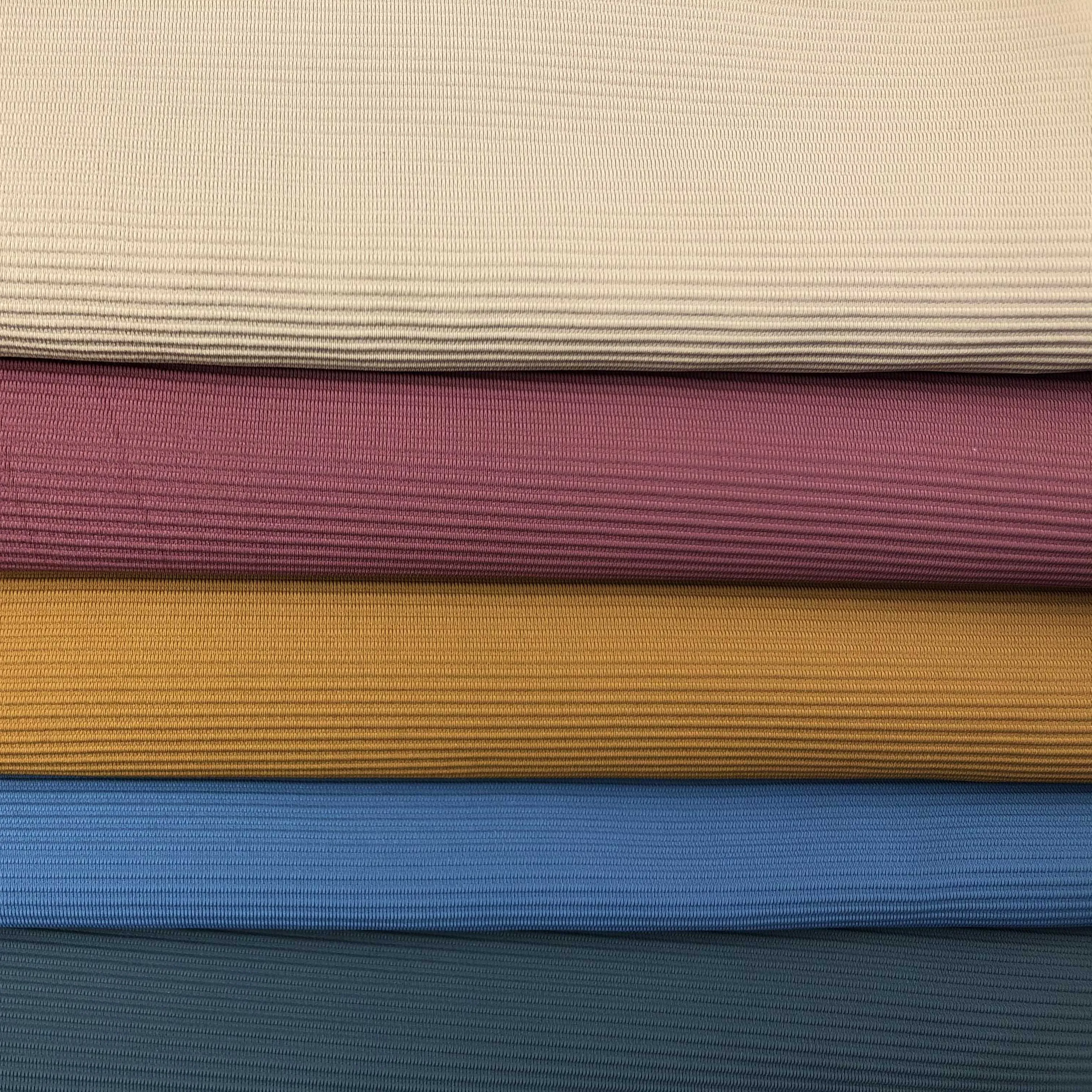 Factory Wholesale Heavyweight 260g Ribbed Knit Fabric for Sports Bras and Pants