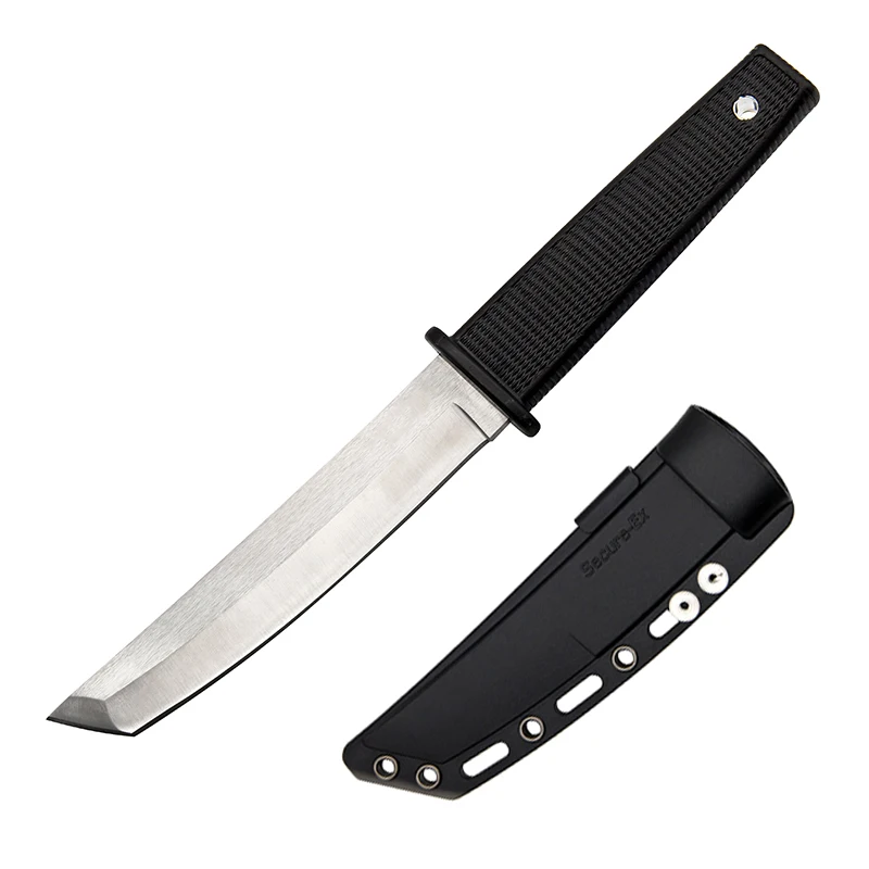 

Cold D2 Steel blade 17T Kobun Tanto fixed blade survival knife outdoor hunting tactical EDC knife with sheath 4mm thickness