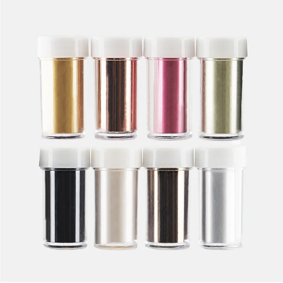 

2021 New Nail Foil Roll Multistyle Beautiful Luxury Design Decals Transfer Metallic Matte 4*100cm Nail Art Sticker