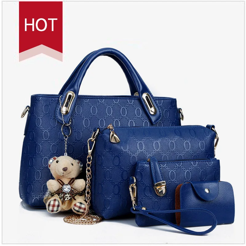 

Wholesale Handbag Set Sac A Main Bear Doll Pendant Sling Bag Women Elegant Handbags, 9colors