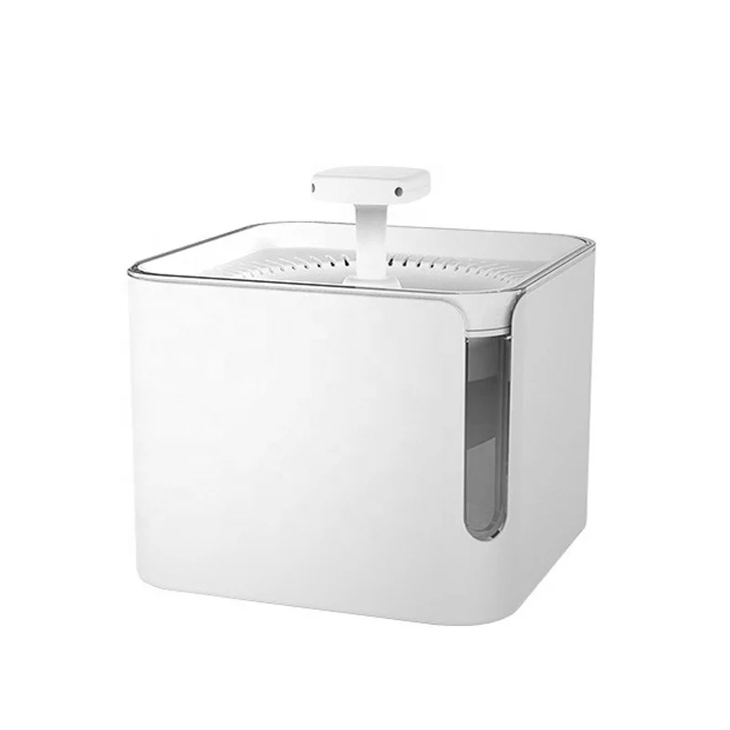 

360-Cycle Filtration Three-Layer ReSoftening Professional Testing By Authorities Automatic Pet Water Dispenser For Cats And Dogs, White
