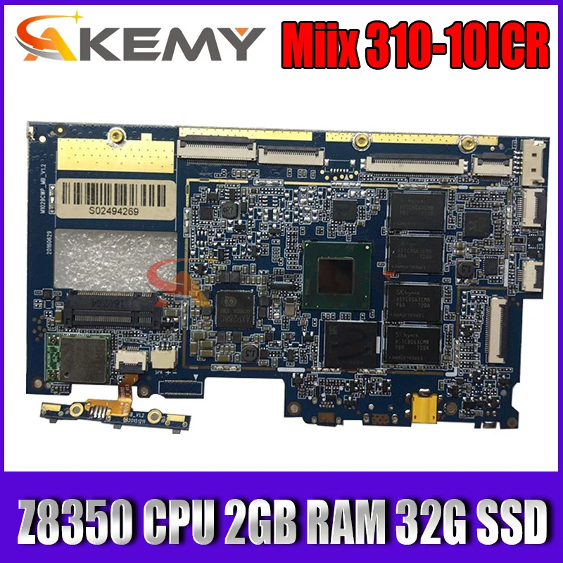 

For ideapad Miix 310-10ICR Tablet motherboard YF80SG with CPU Z8350 WIN UMA RAM 2GB SSD 32G FRU 5B20L55193 100% Fully Tested