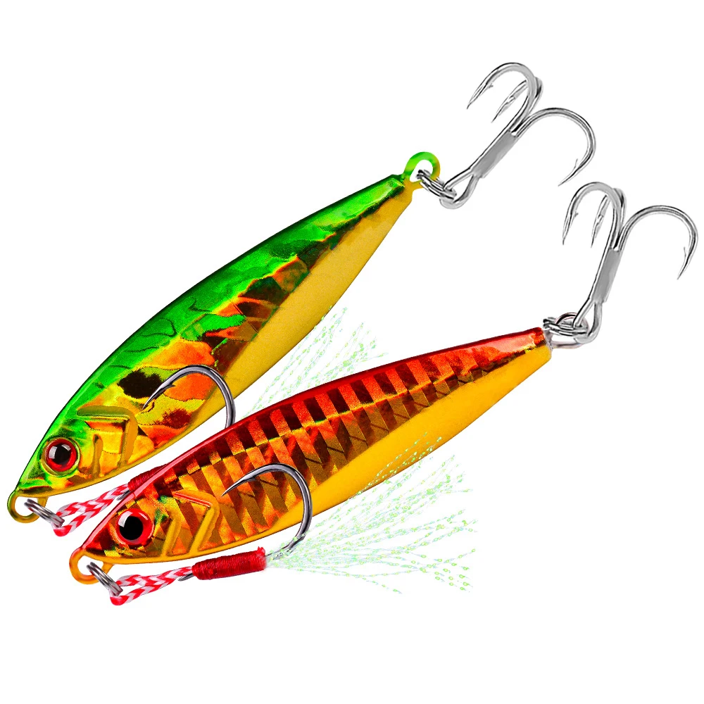 

Metal Jig Lure Spinnerbait Isca Artificial 14g 21g 30g Flat Hard Bait Leurre De Peche dropshiping Bionic Sinking Fishing Lure, 7 colors as showed