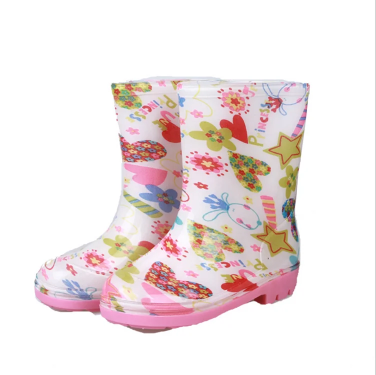 

Children rain boots flower print kids boots