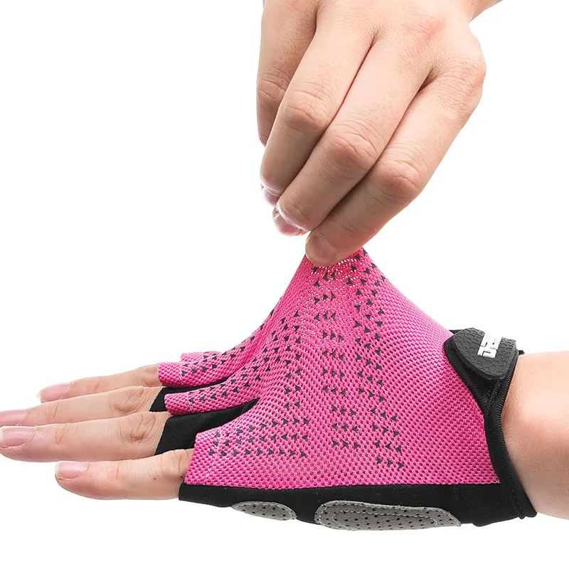 

Half-Finger Durable Using Sticky Buckle Wear Resistant Fluorescent Cycling Gloves