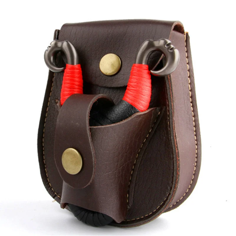 Outdoor Sports Steel Ball Set Portable PU Slingshot Bag Durable and Not Deformed Suitable for Hunting