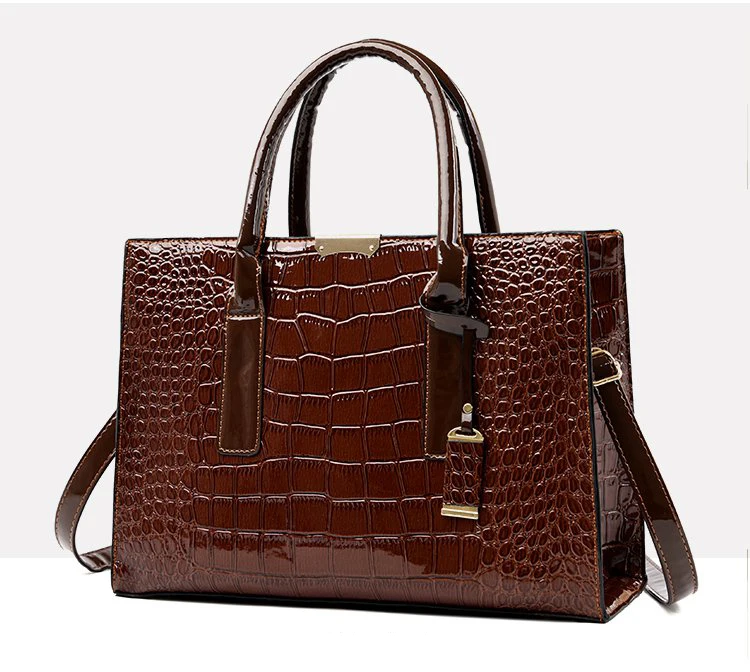 

Lasvenis Designer Tote Handbag Luxury Lady Leather Top Handle Women Handbags Shoulder Business Bag, Customized colors