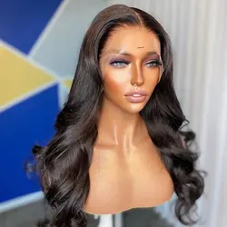 Body Wave Lace Front Wig Natural Black 13x3 Lace F