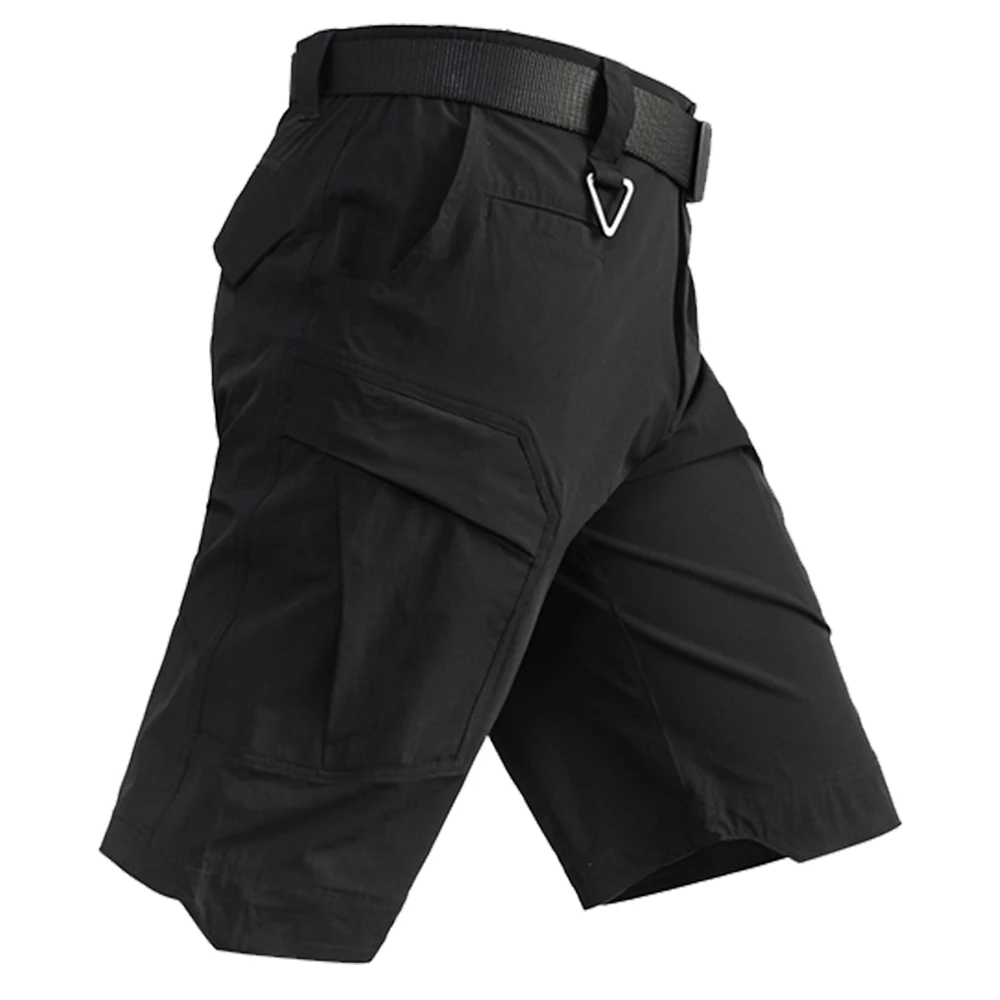 

Hot Fashion Tactical Outdoor Army Sports Multi-Pockets Military Short Pants Trousers Loose Army Gym Shorts Elastic Waist Trunks, Black, green, khaki and grey