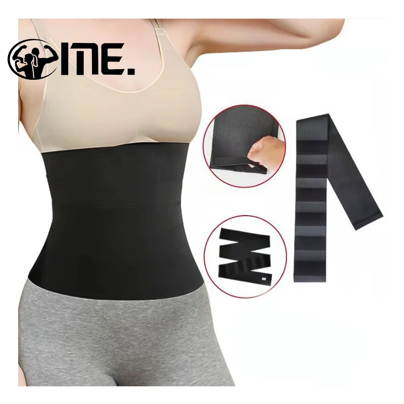 

ME SPORT 2022 new custom ladies belly band sweat band waist trainer, Black