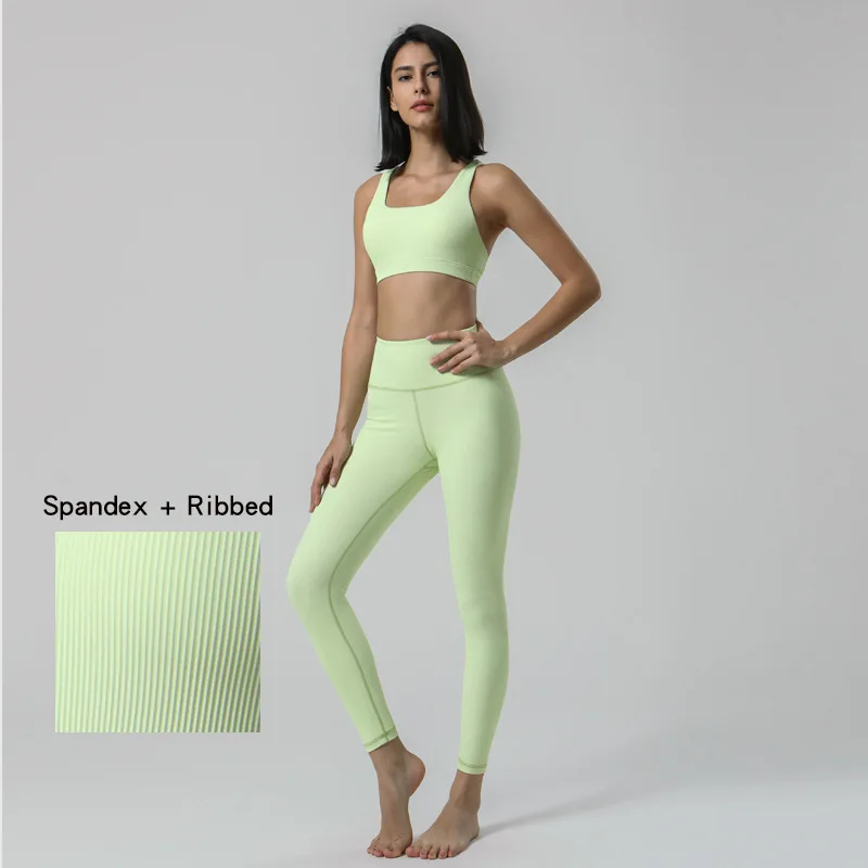 

Yoga Clothing Set Women Workout Sports Outfit Fitness Set Wear High Waist Gym Seamless Women Gym Set Clothes Sports Suit
