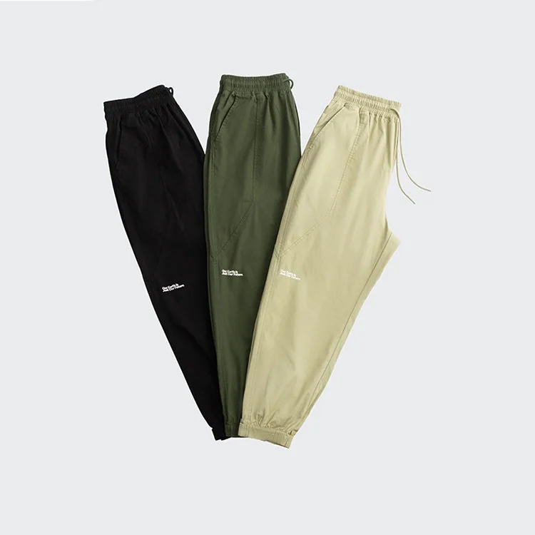 

Hot Sales Mens Ankle Banded Pants Printed Cargo Pants