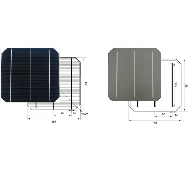 
6 inch 20.5% 5W monocrystalline silicon wafer solar cell for sale 