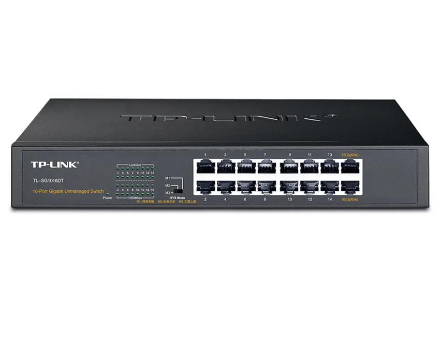 

TP-LINK TL-SG1016DT 16-port POE switch network switch can be installed on the rack 10/100/1000Mbps RJ45 ports