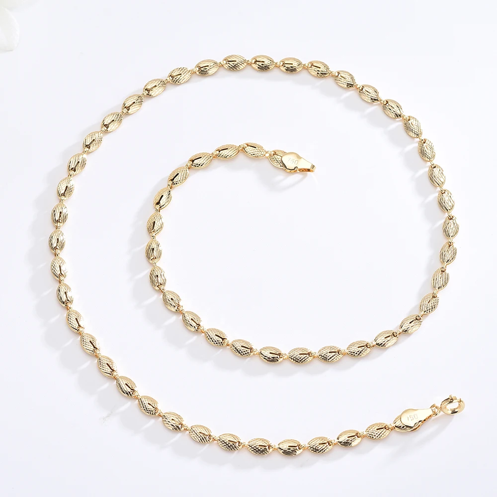

2021 New Arrival Style 18K Wedding Custom Party Queen Women Gold Necklace, 24k gold