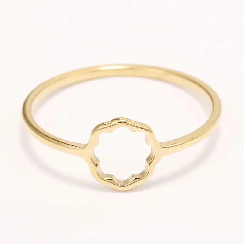 

Personalized Fashion Ring Hollow Out Rose Gold Plated Finger Ring