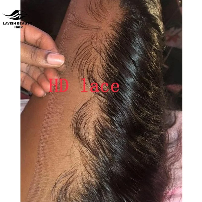 

Lavishbeauty RTS Factory Price Virgin Human Hair Real Swiss Transparent 4x4 5x5 13x4 13x6 Hd Film Lace Frontal Hot sale products