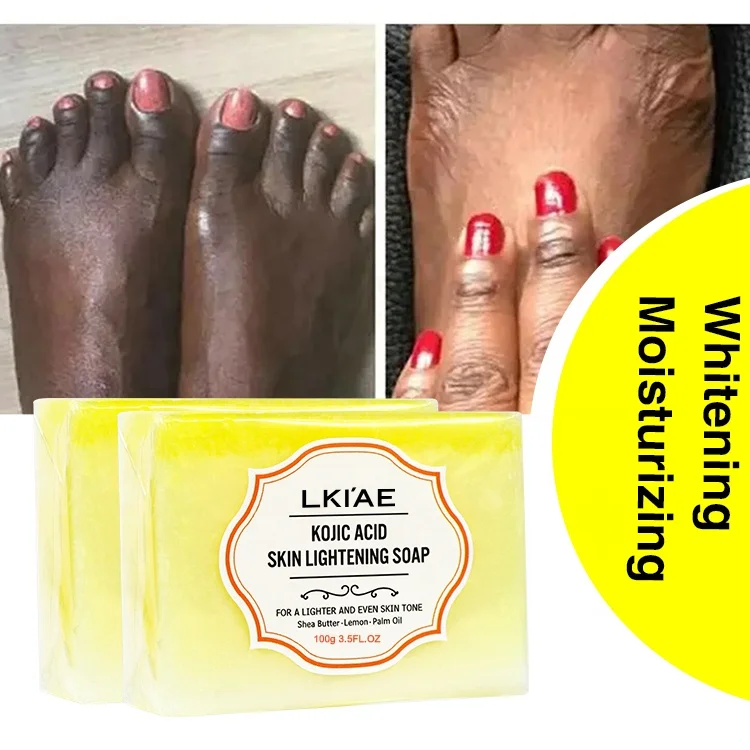 Private Label Skin Whitening Kojik Soap Wit Glutathio 100G Body Refreshing Black Skin Brightening Dull Lightening Soap