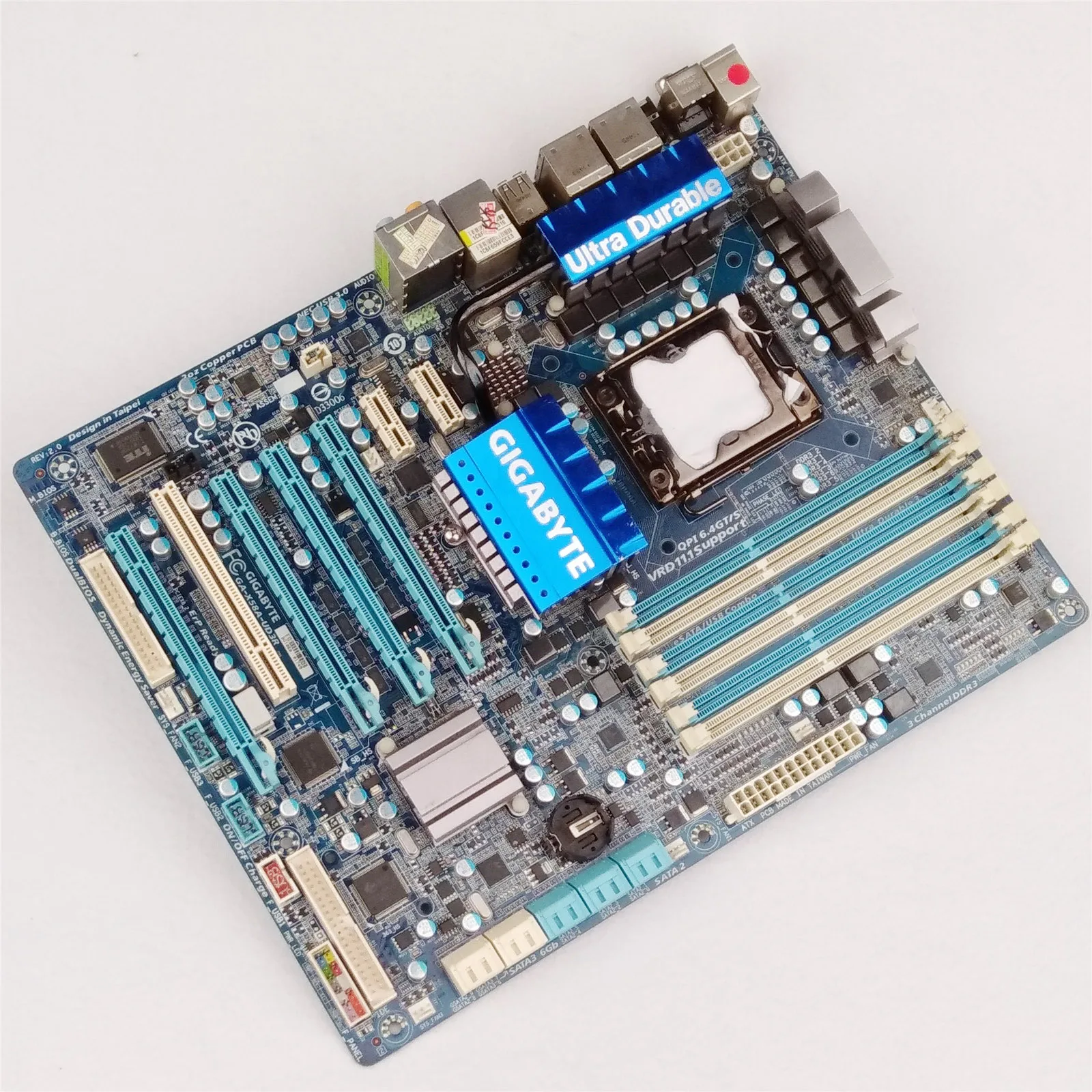 

Used Gigabyte GA-X58A-UD3R Motherboard LGA 1366 DDR3 ATX Tested B-60070