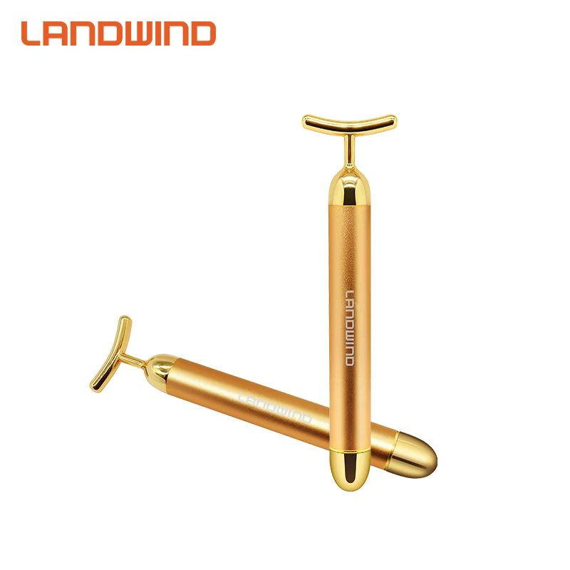 
Manufacturer Personal Care Skin Care Face Lifting massager Body Slimming Portable Device Facial Massager 24k Gold Beauty Bar 