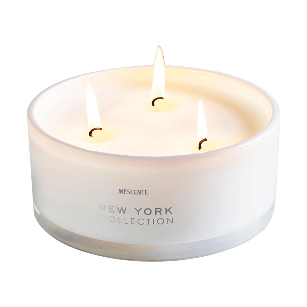 
Mescente luxury custom private label chic vanilla best holiday scented soy wax candles gift set 