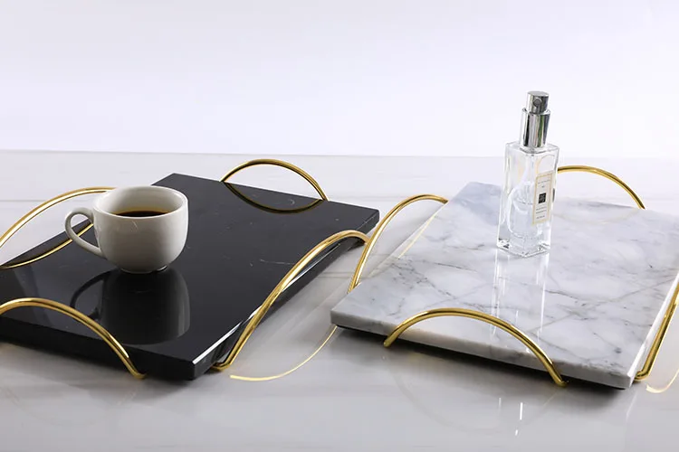 Marble Tray with Handles