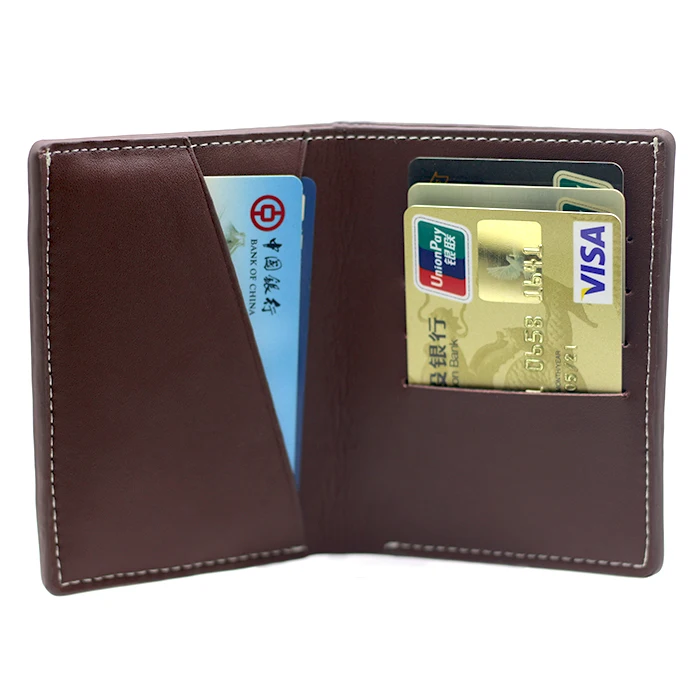 

New design Custom Colored Leather credit card case passport holder passport visa with custom logo, Optional