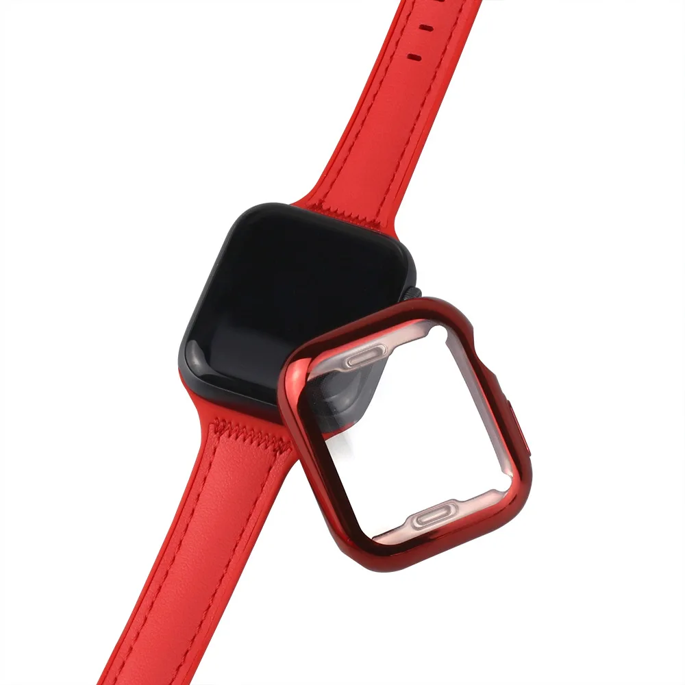 

Cover For apple Watch case 44mm/40mm iwatch case 42mm/38mm screen protector bumper accessories for apple watch series 6 5 4 3 SE