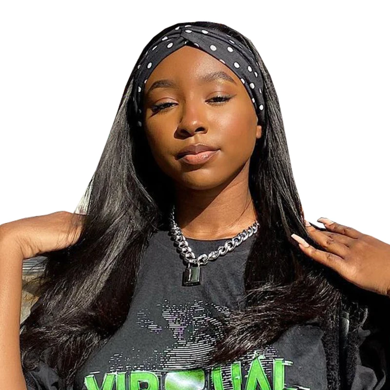 

Peruvian Hair Straight Headband Wig Cuticle Aligned Unprocessed Human Hair Wigs Wholesale Vendors