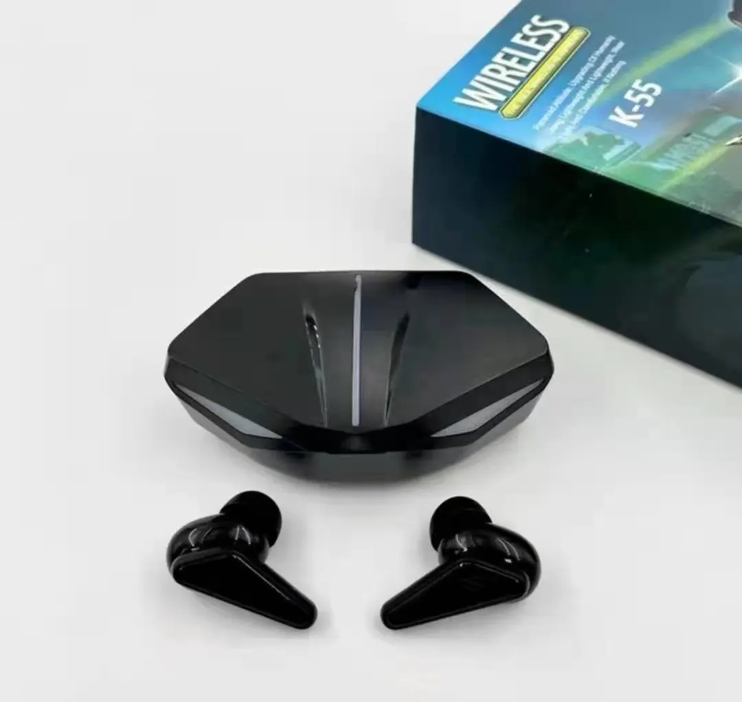 

Amazon Best Selling Fast Charging K55 TWS 5.0 True Wireless Earbuds Gaming Bluetooths Headphones with Microphone Gaming Headset