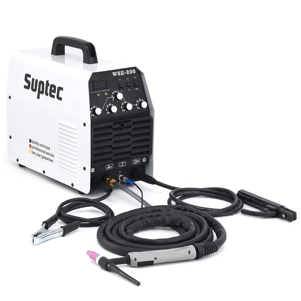 
SUPTEC high frequency electric soldadora tig/mma IGBT inverter welders wse 200 amp tig welder ac dc aluminum tig welding machine 
