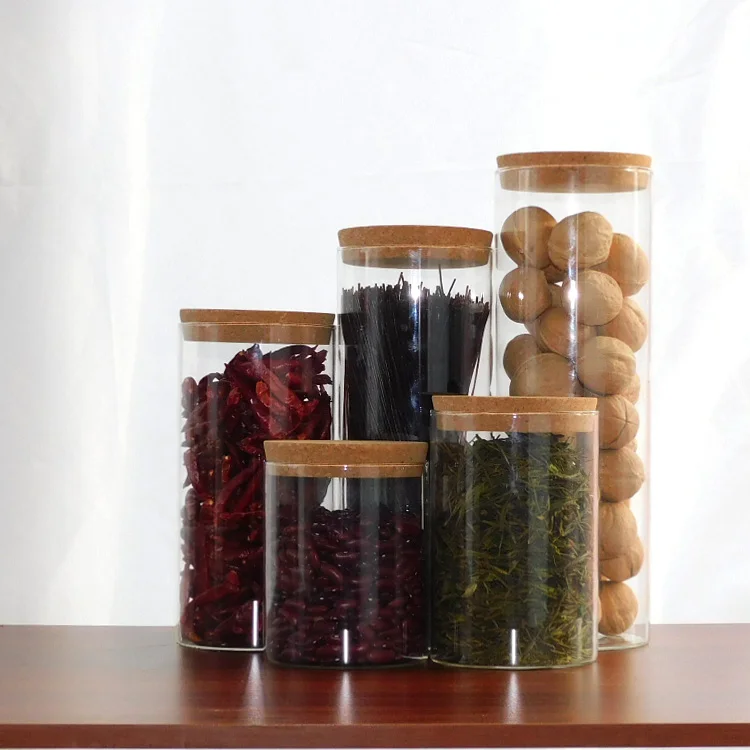 

Seal Glass Jar Food Grade Kitchen Glass Container Sets Storage Jar, Customized color