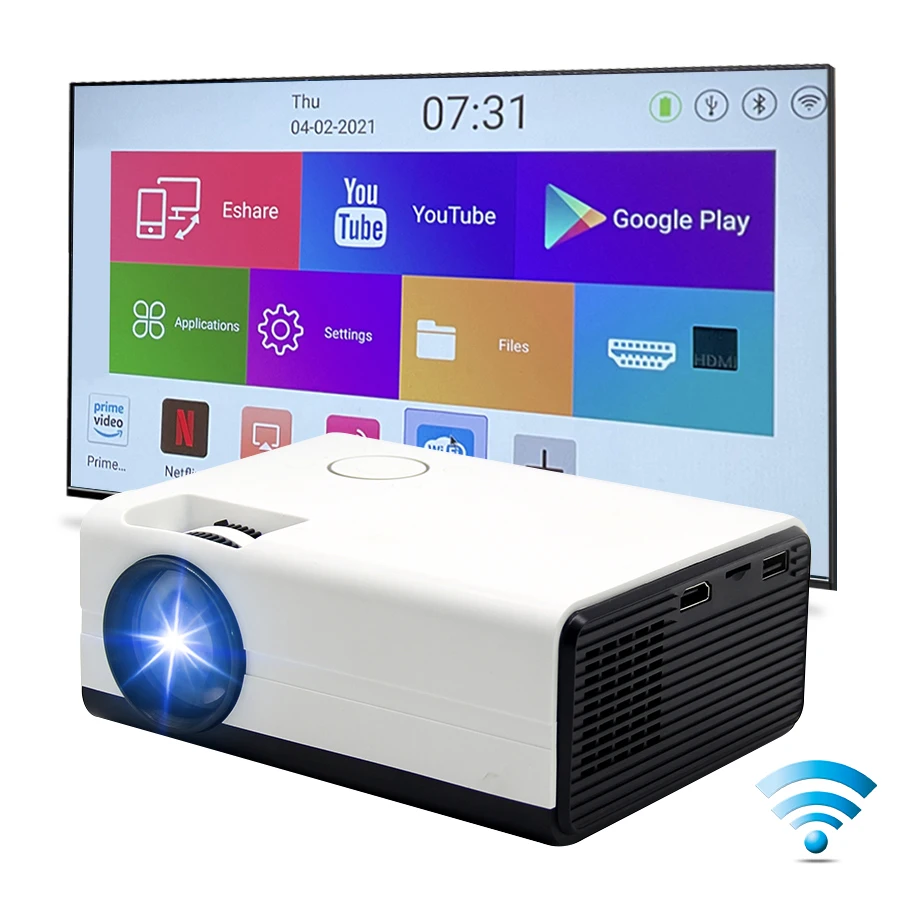

LCD Proyectores Home Mini Led Portable Smart Pocket Cinema Video Projector