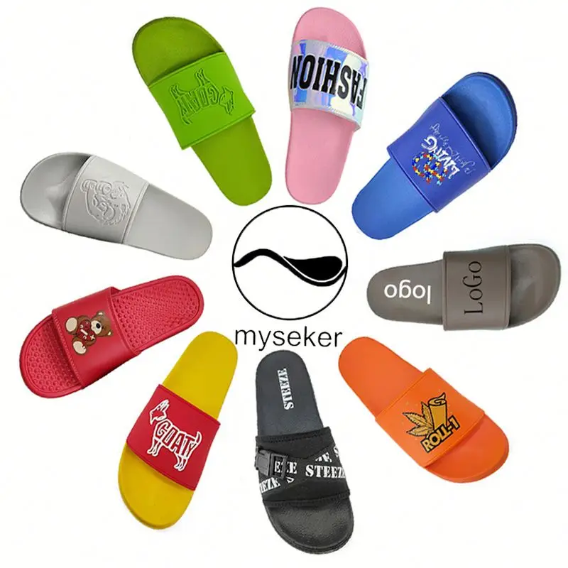 

Print Slide Sandals Beach Summer Wedge Slipper Pantofole Uomo Fashion Suole Yuksek Platform Terlik Vietnam Rubber Slippers