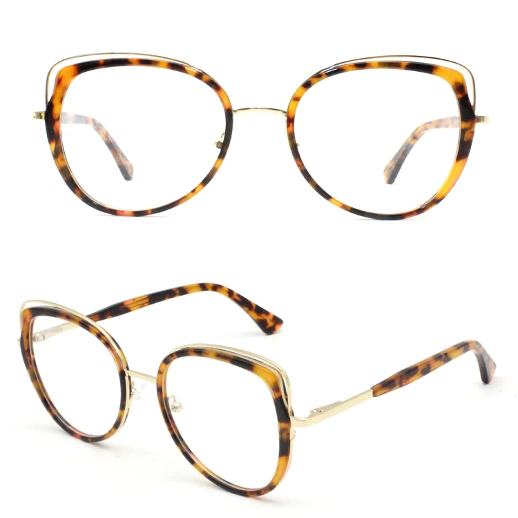 

AM004 Classic Acetate&Metal Optical Glasses Frames Women Eyeglasses