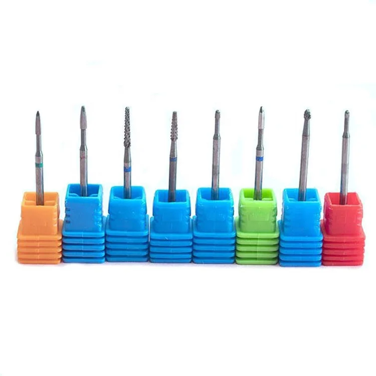 

portable hand clean cuticle nail polish tool nail drill bit for cuticle work, Silver
