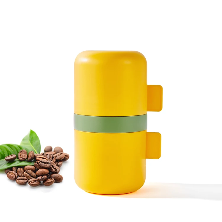 Image of Manual Coffee Grinder Burr Coffee Mill Conical Ceramic Stainless Steel Home and Travel Coffee Toolsburr Grinders (conical) 250g