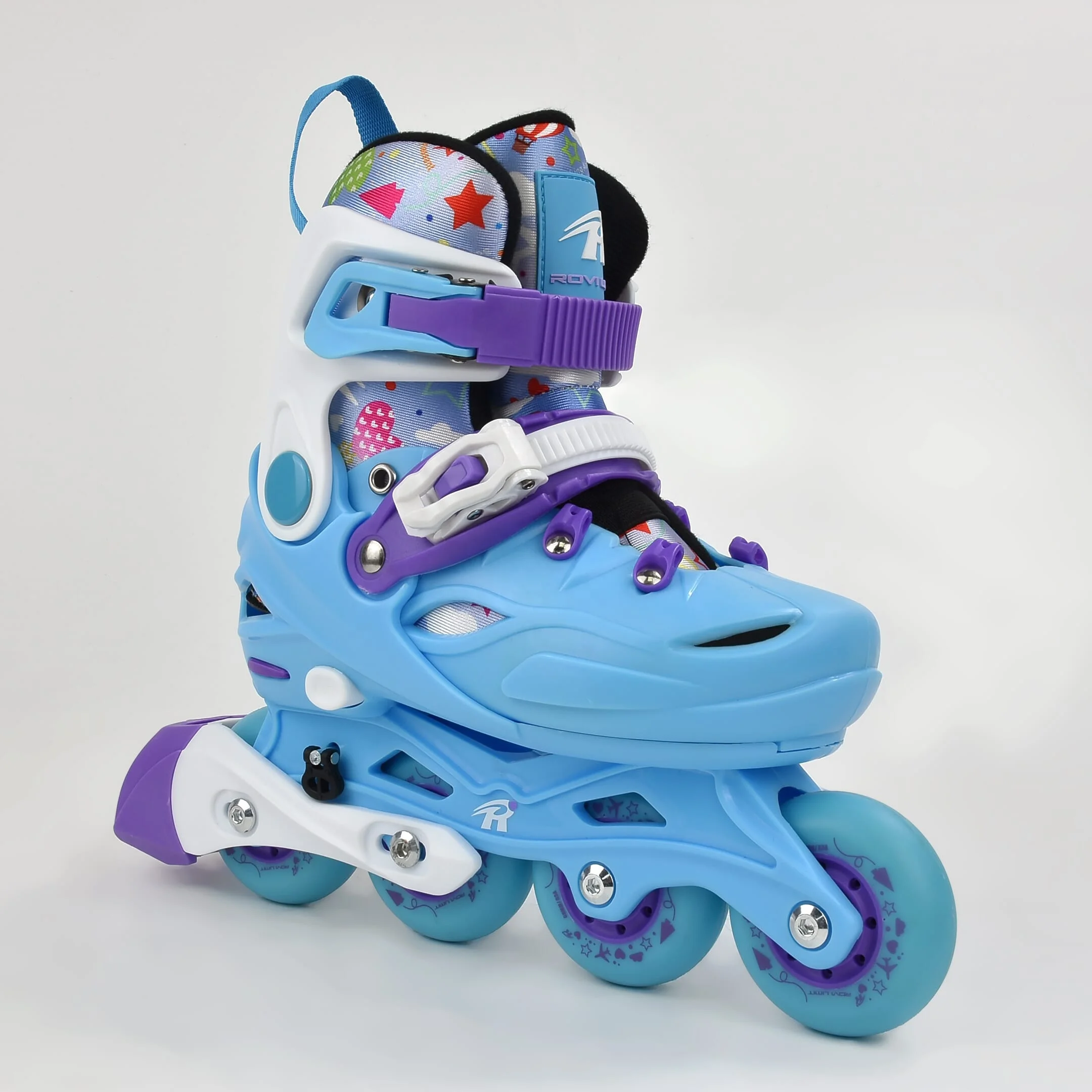 

For Kids Inline Roller Skate Shoe Four Wheels Adjustable Skating Shoes For Sale