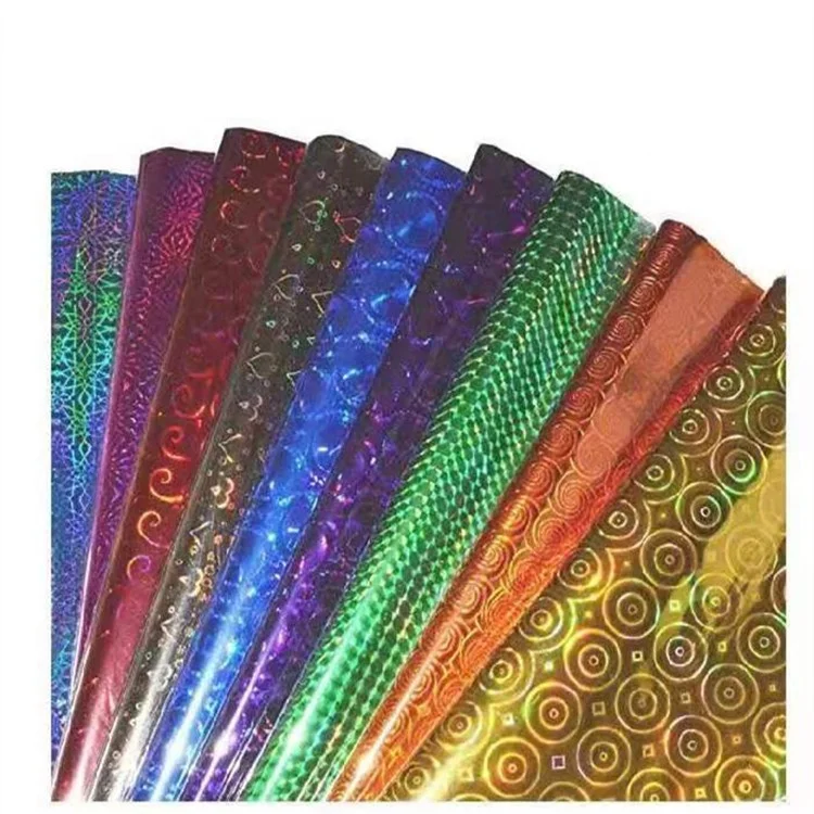 
Holographic wrapping paper for gift packing,Holographic gift wrapping film 
