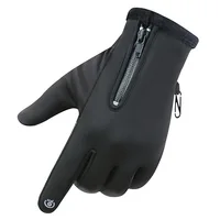 

Touch-screen waterproof antiskid PU warm winter motorcycle riding gloves with custom logo